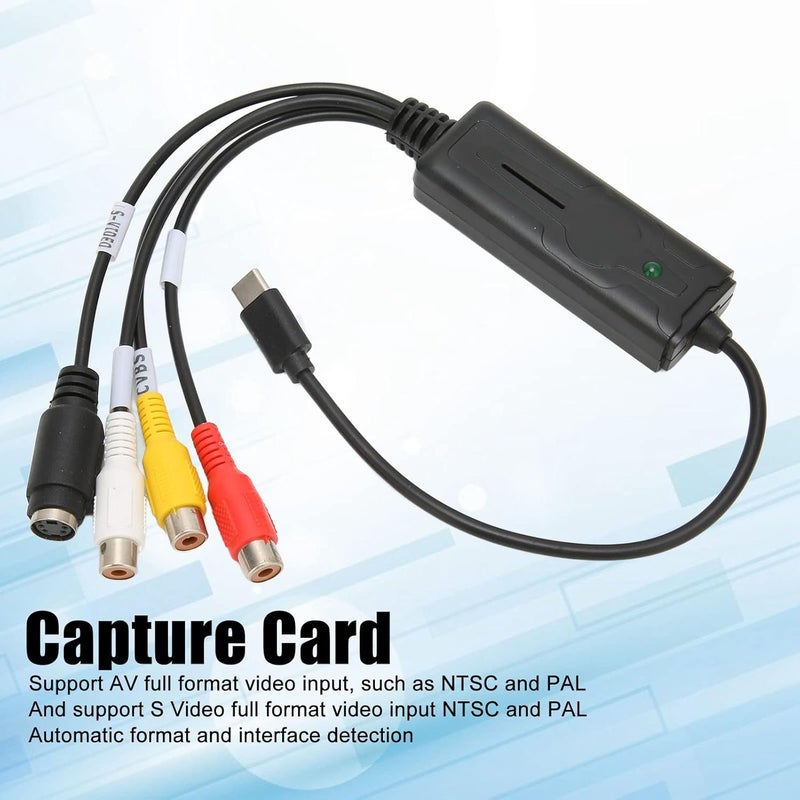 Ashata صوت USB C 2.0 لجهاز بطاقة الالتقاط، فيديو صوت نوع C لجهاز بطاقة الالتقاط لمحول USB لنظام OS X Vista 10 8 - Image 2